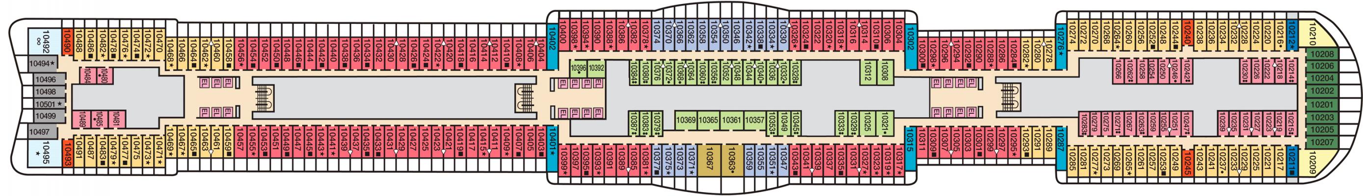 Cubierta 10 Carnival Mardi Gras