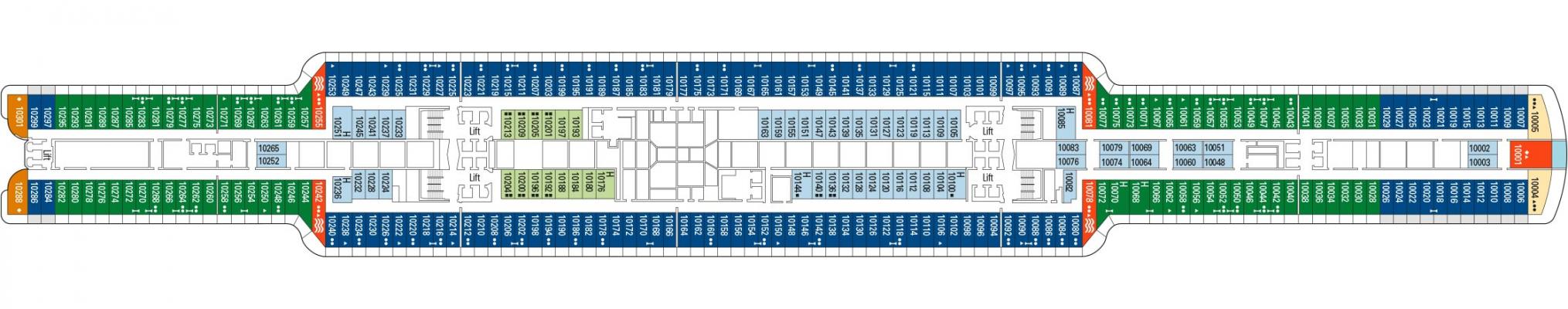 Cubierta 10 MSC Seashore