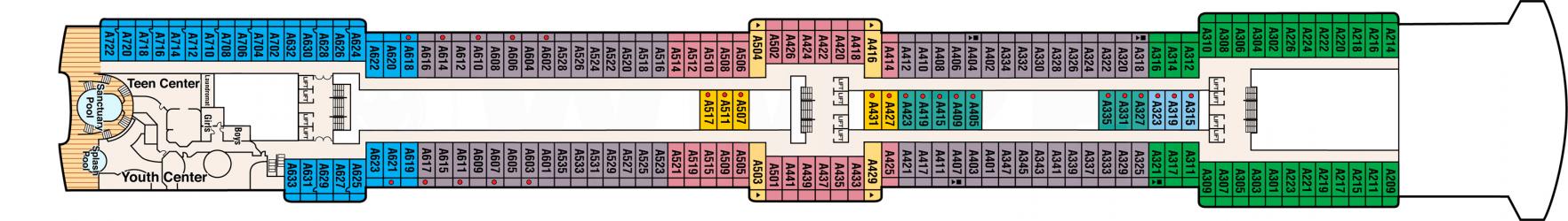 Cubierta 12 Coral Princess