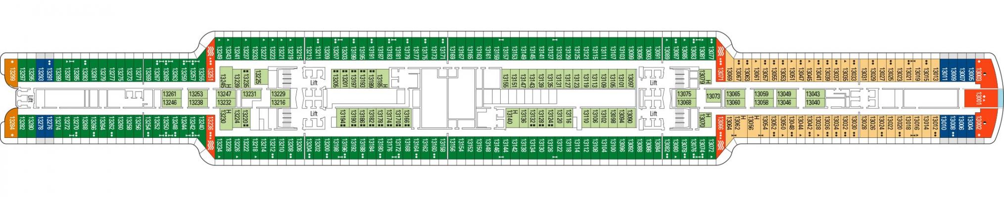 Cubierta 13 MSC Seashore