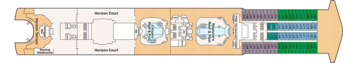 Cubierta 14 Diamond Princess