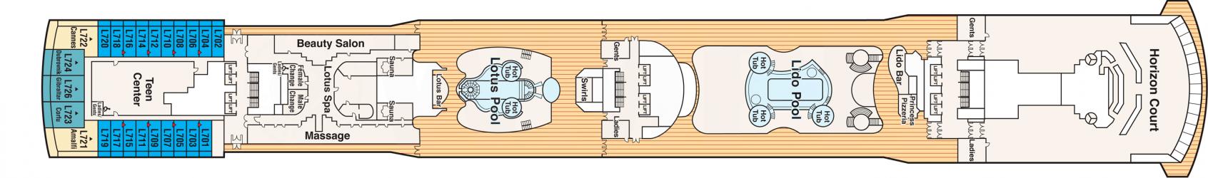 Cubierta 14 Island Princess