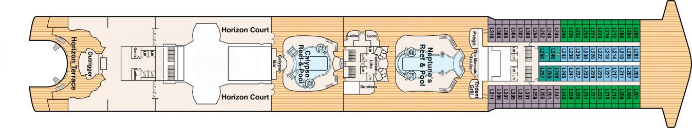 Cubierta 14 Sapphire Princess