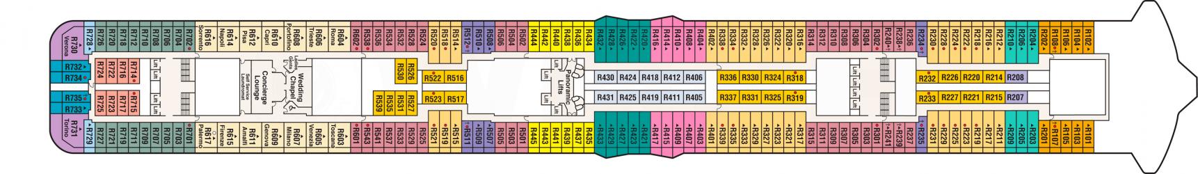 Cubierta 14 Royal Princess