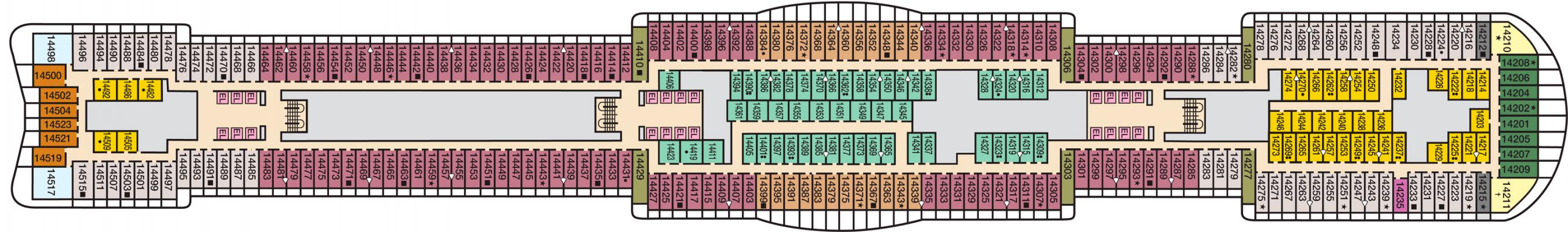 Cubierta 14 Carnival Mardi Gras