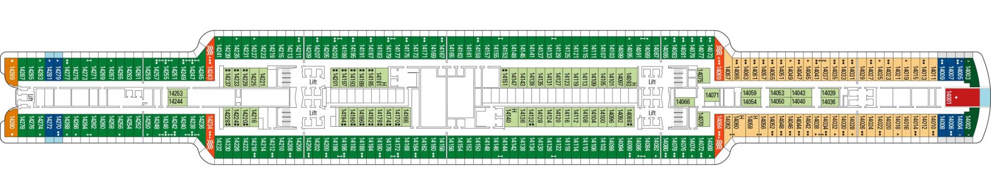 Cubierta 14 MSC Seashore