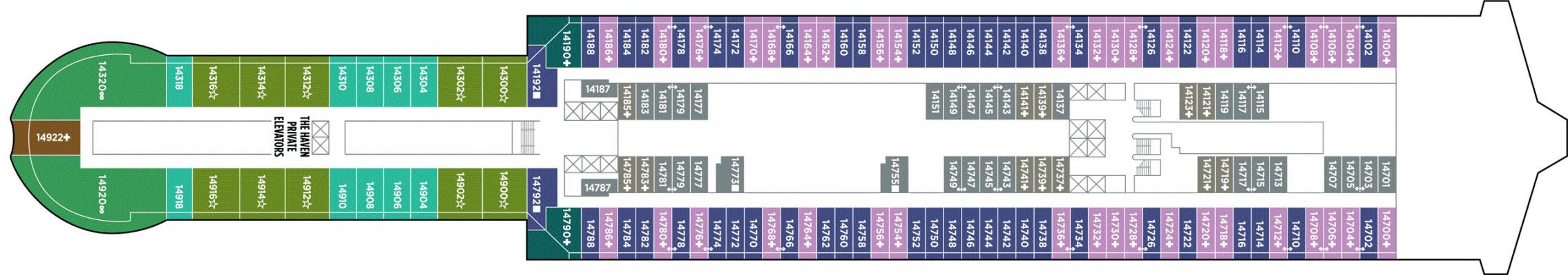 Cubierta 14 Norwegian Viva