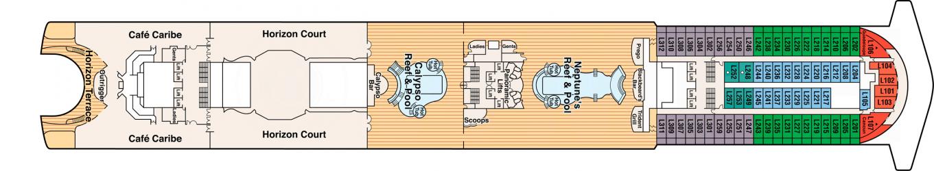 Cubierta 15 Caribbean Princess