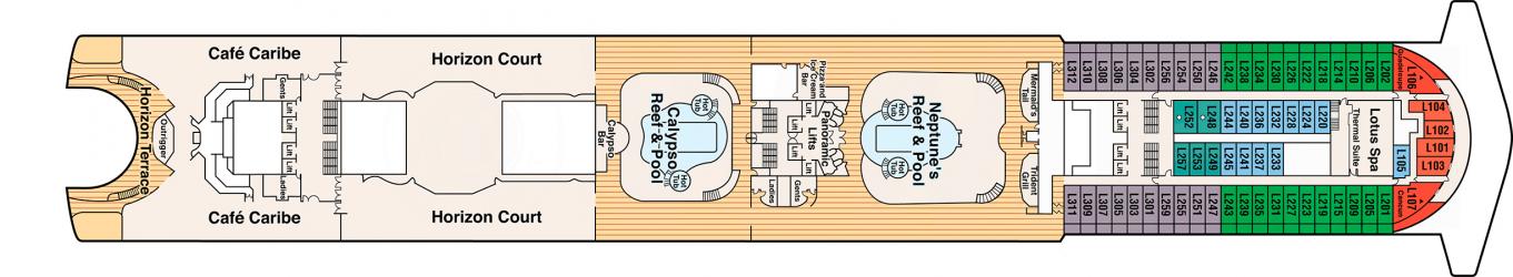 Cubierta 15 Crown Princess