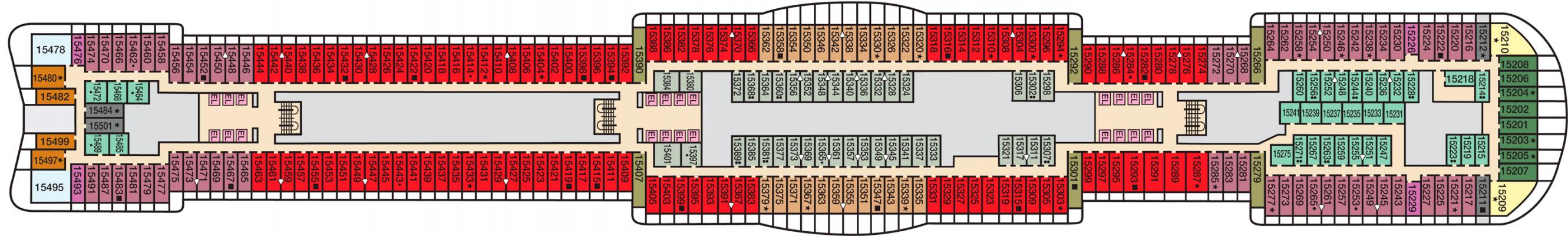 Cubierta 15 Carnival Mardi Gras