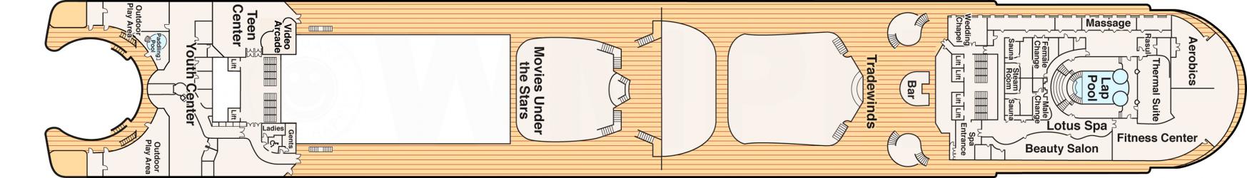 Cubierta 16 Caribbean Princess