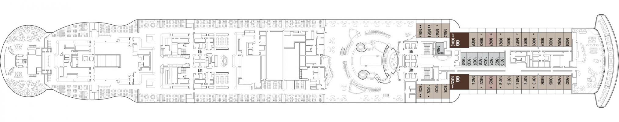 Cubierta 16 MSC Seashore