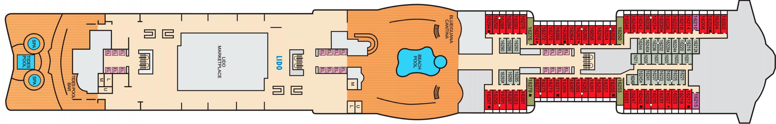 Cubierta 16 Carnival Celebration