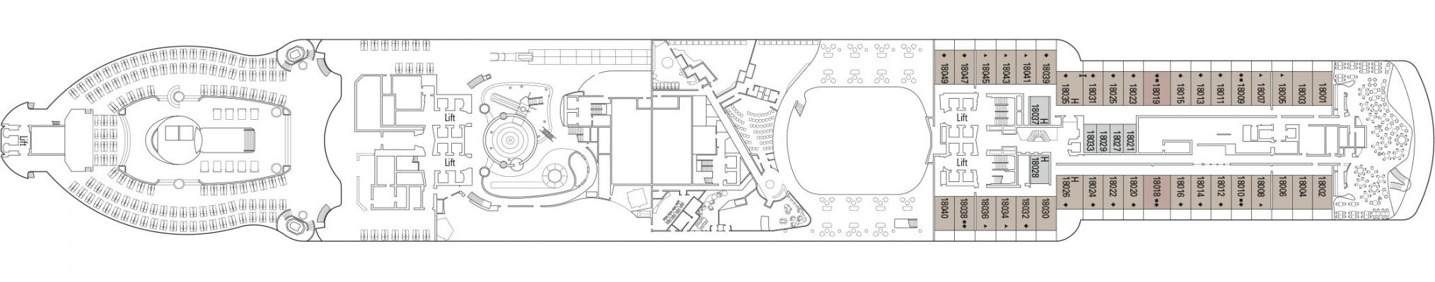 Cubierta 18 MSC Seashore