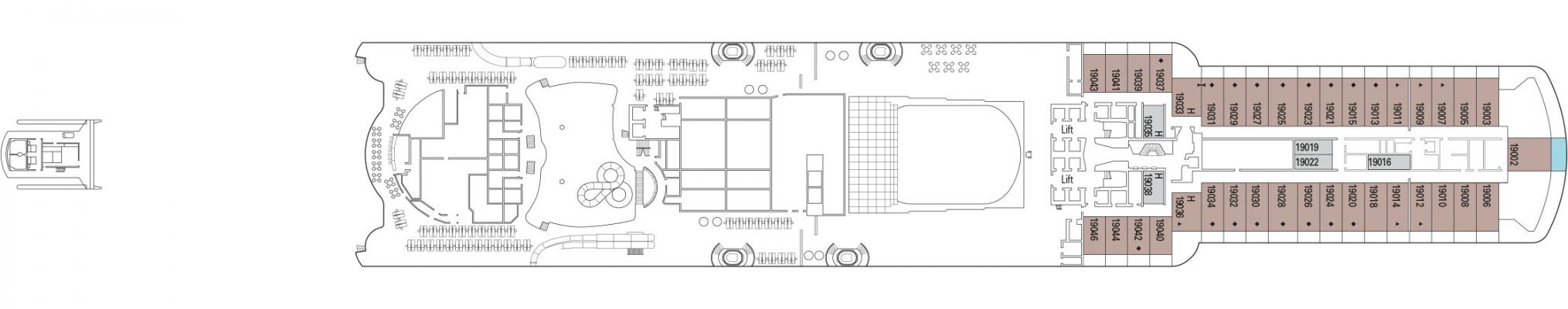 Cubierta 19 MSC Seashore