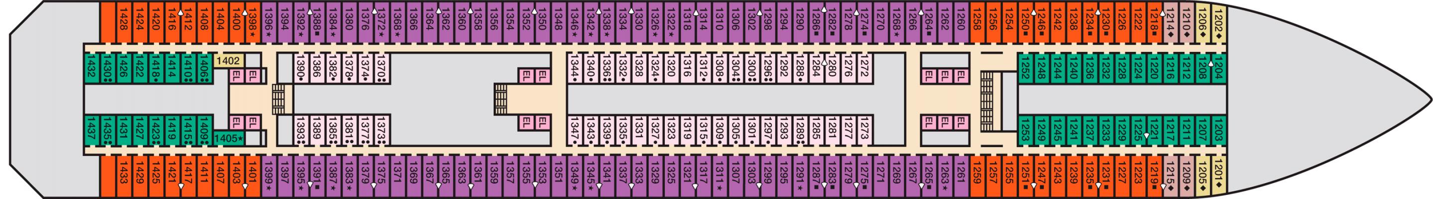 Cubierta 1 Carnival Radiance