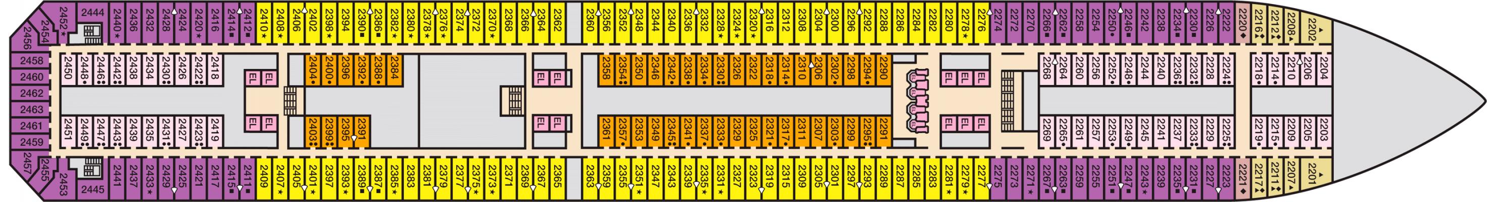 Cubierta 2 Carnival Radiance