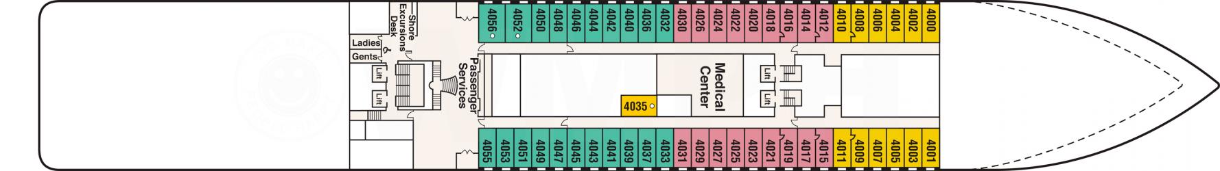Cubierta 4 Pacific Princess