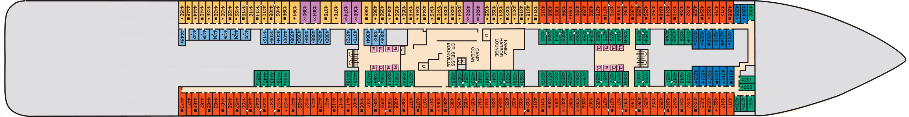 Cubierta 4 Carnival Mardi Gras