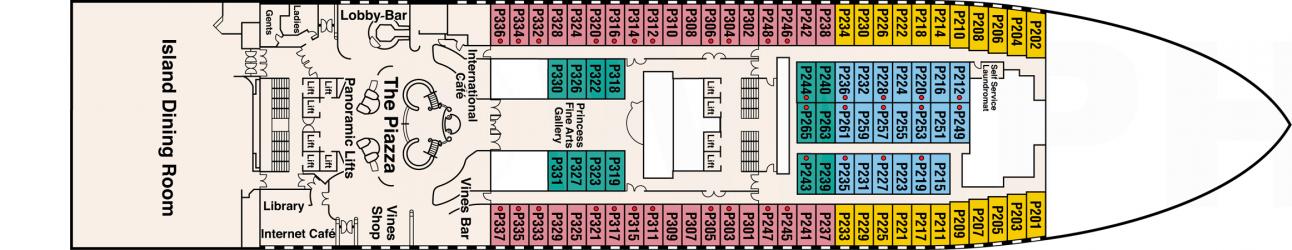 Cubierta 5 Caribbean Princess