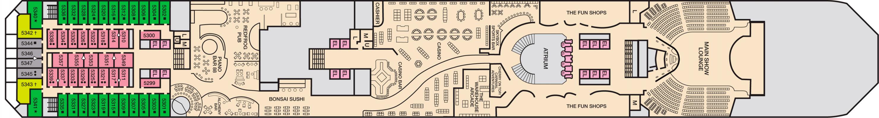 Cubierta 5 Carnival Radiance