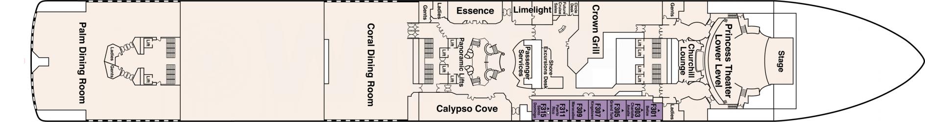 Cubierta 6 Caribbean Princess