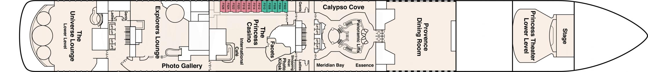Cubierta 6 Coral Princess