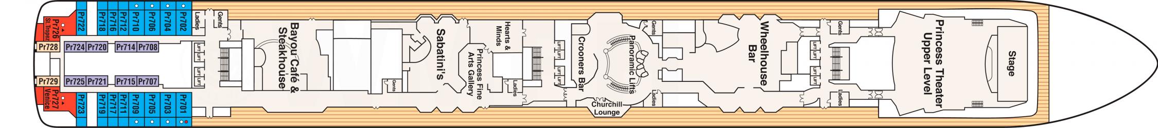 Cubierta 7 Island Princess