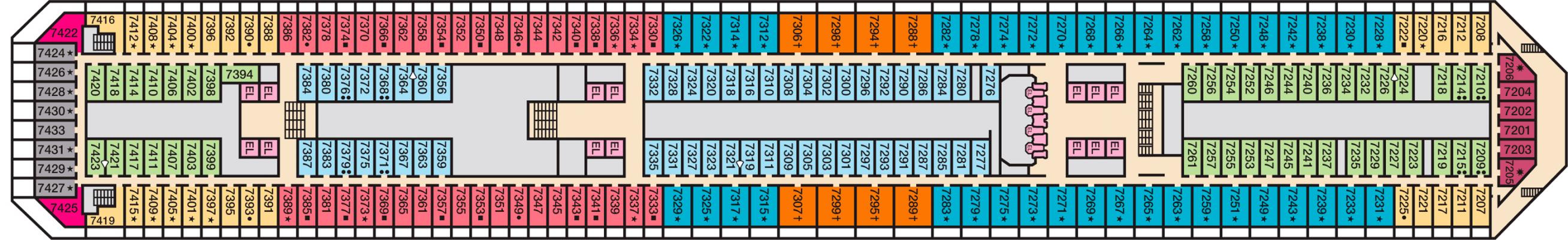 Cubierta 7 Carnival Radiance