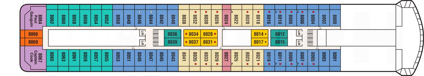 Cubierta 8 Pacific Princess