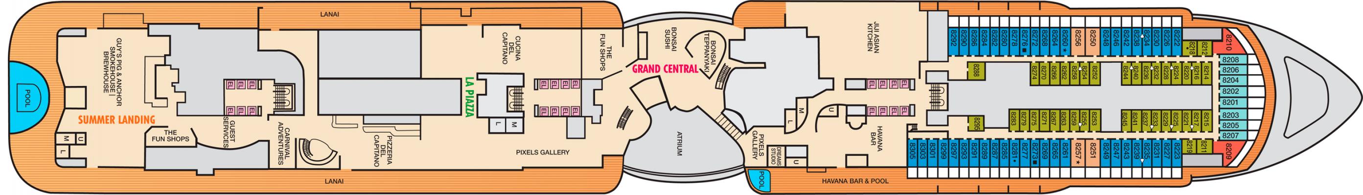 Cubierta 8 Carnival Celebration