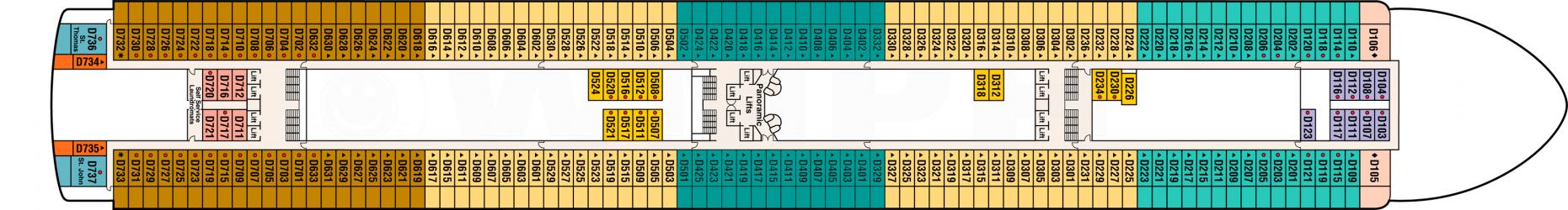 Cubierta 9 Caribbean Princess