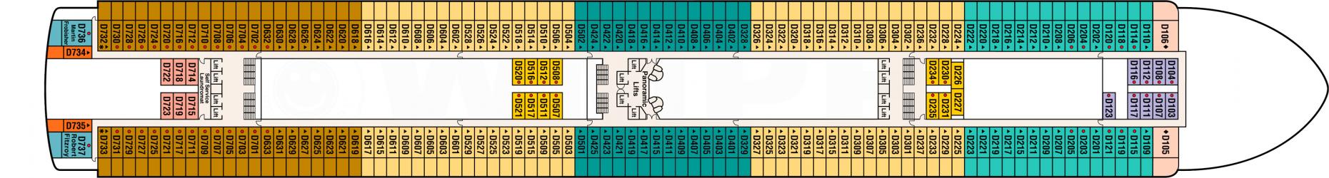 Cubierta 9 Grand Princess