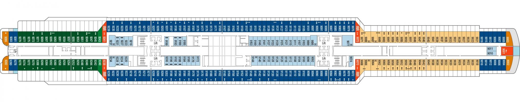 Cubierta 9 MSC Seashore