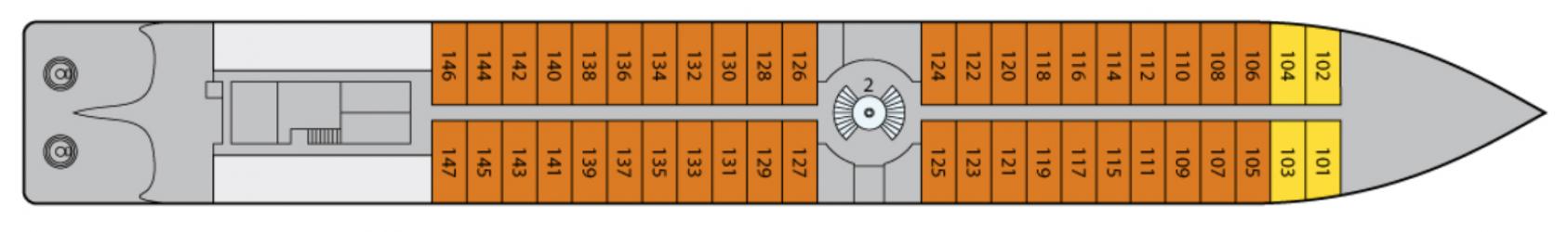 Cubierta 1 A-Rosa Donna