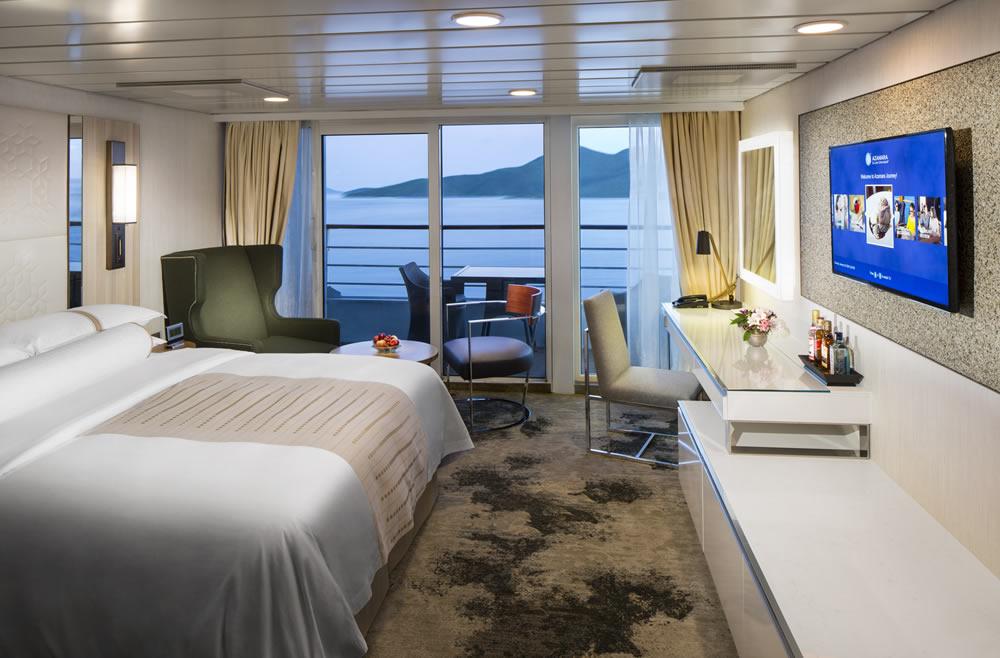 Camarote con balcón Azamara Quest