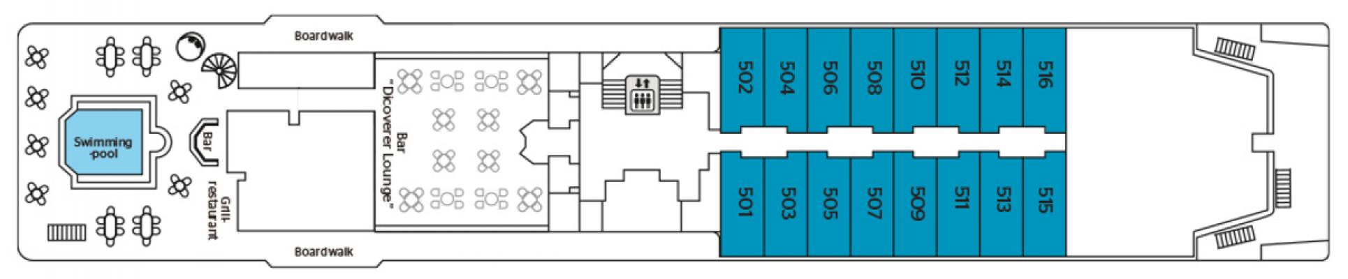 Cubierta 5 La Belle des Oceans