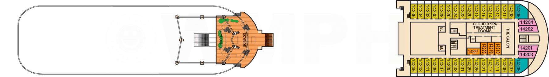 Cubierta 14 Carnival Horizon 