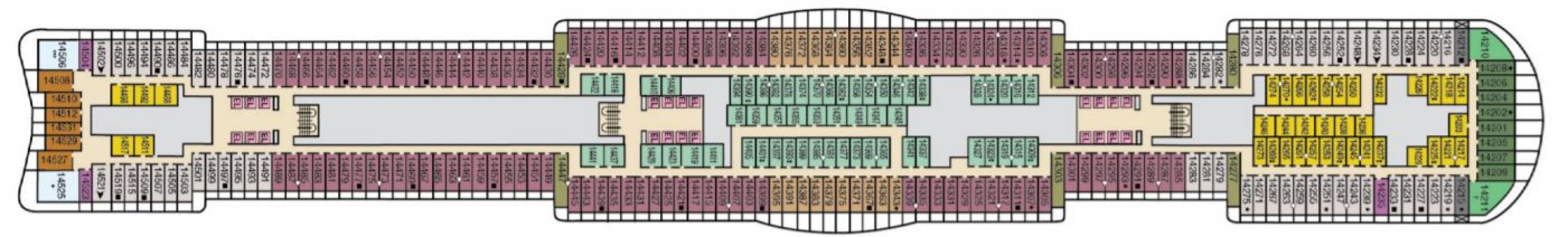 Cubierta 14 Carnival Jubilee