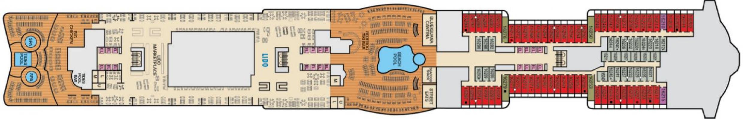 Cubierta 16 Carnival Jubilee