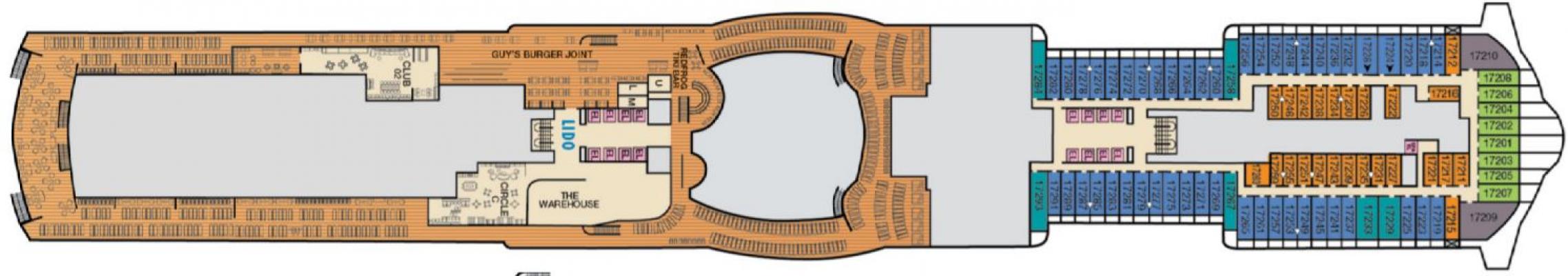 Cubierta 17 Carnival Jubilee