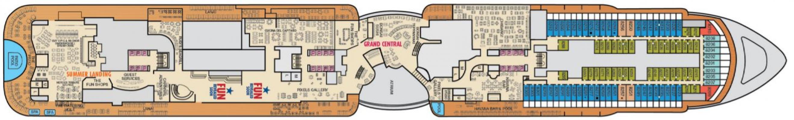 Cubierta 8 Carnival Jubilee