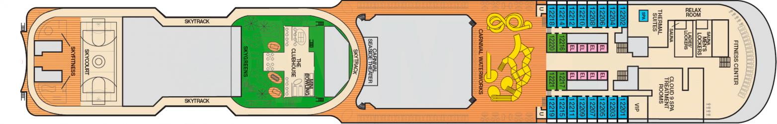 Cubierta 12 Carnival Panorama