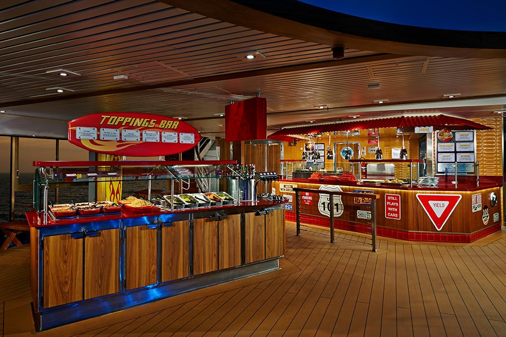 Camarote Hamburguesas 100% americanas - Carnival Pride