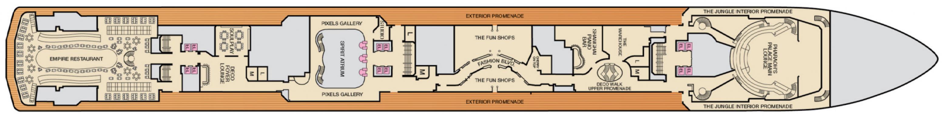 Cubierta 3 Carnival Spirit