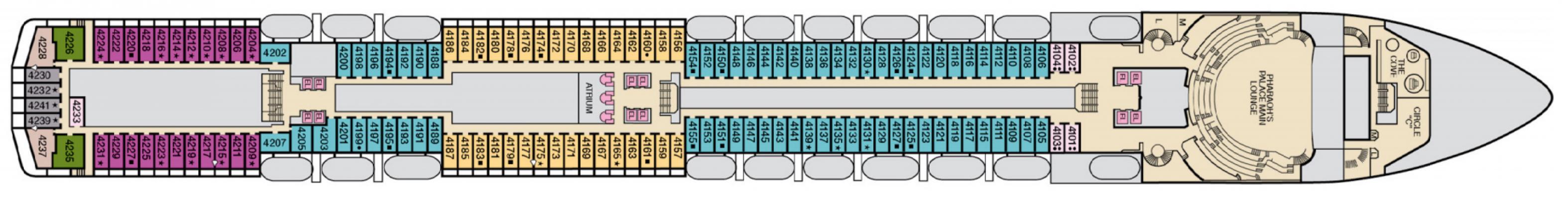Cubierta 4 Carnival Spirit