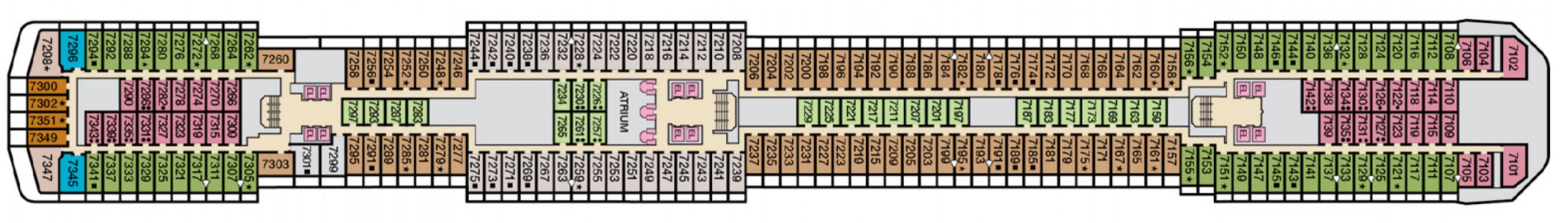 Cubierta 7 Carnival Spirit
