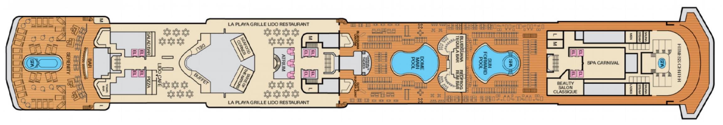 Cubierta 9 Carnival Spirit