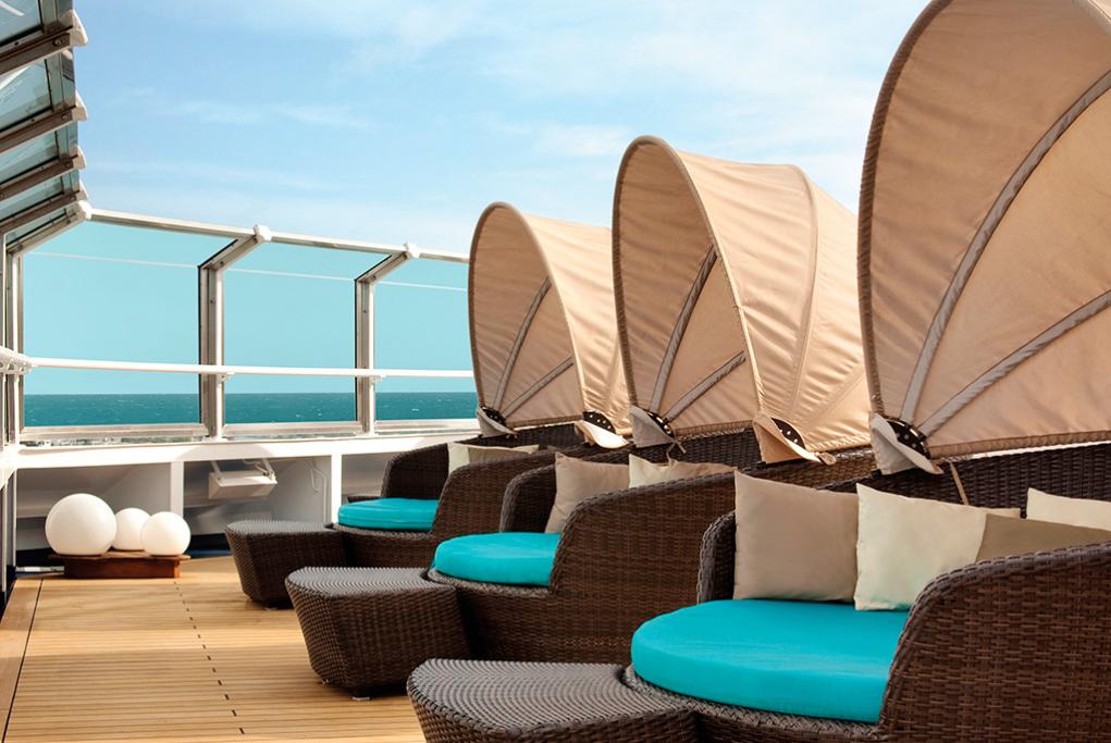 Camarote Relax exclusivo para adultos - Carnival Valor