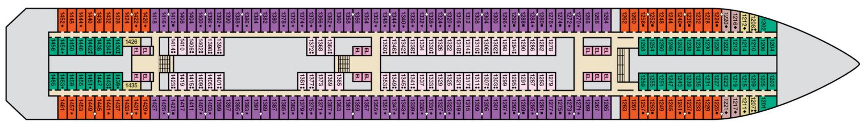 Cubierta 1 Carnival Conquest